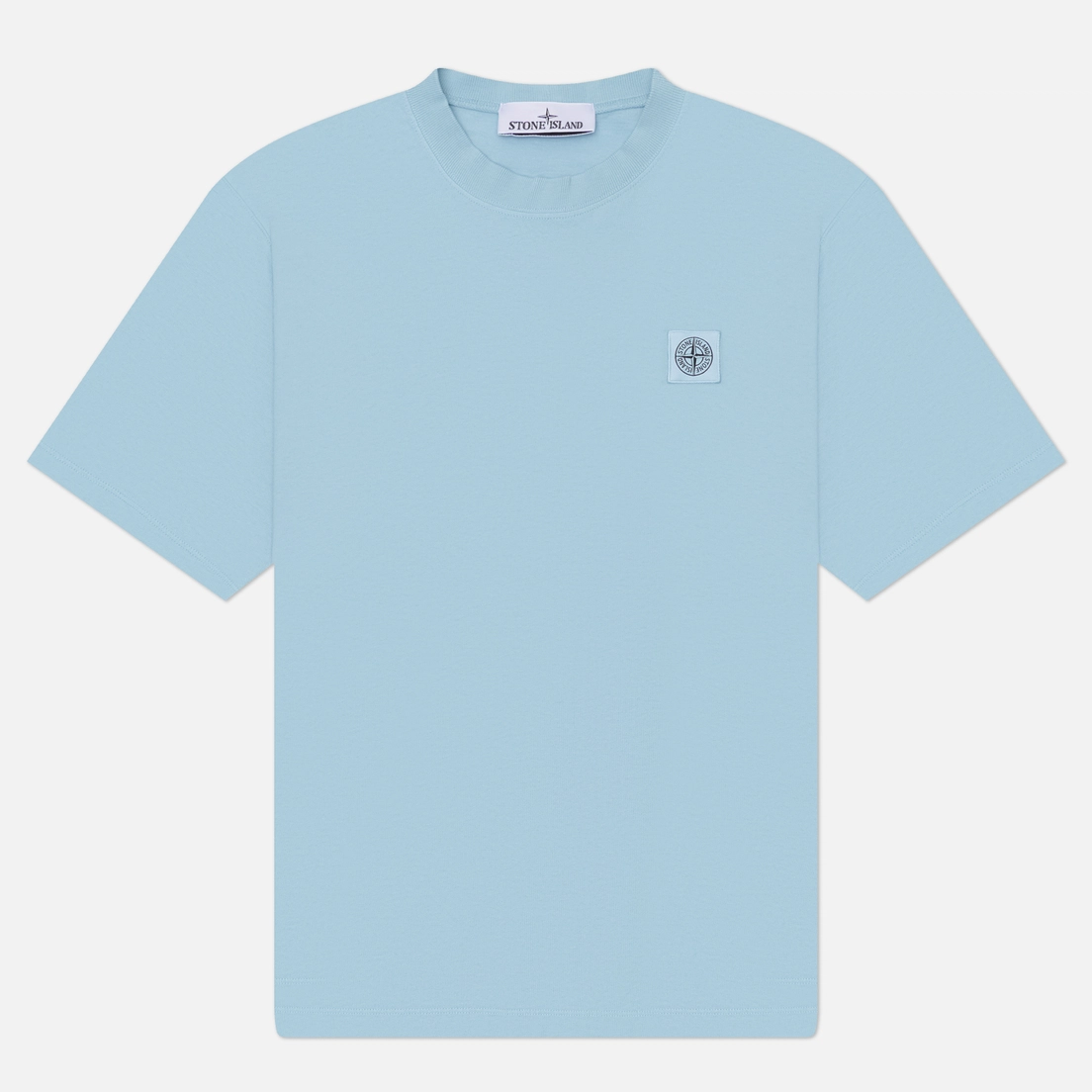 Stone Island Мужская футболка Combed Organic Cotton Jersey Compass Patch