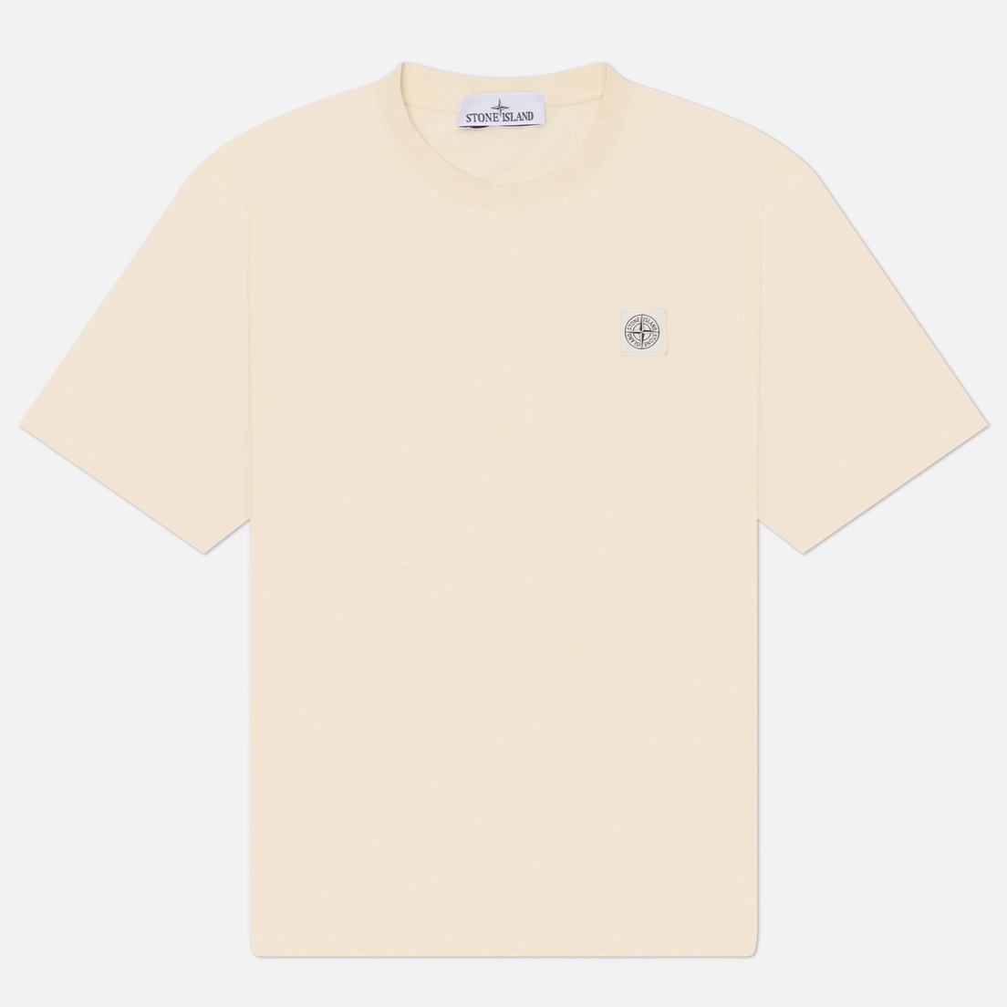 Stone Island Мужская футболка Combed Organic Cotton Jersey Compass Patch
