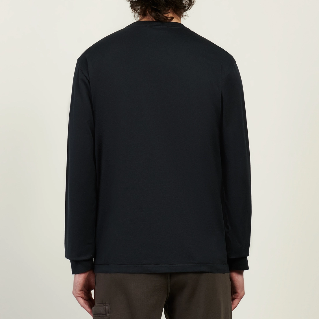 Stone Island Мужской лонгслив 60/2 Cotton Jersey Slim Compass Patch