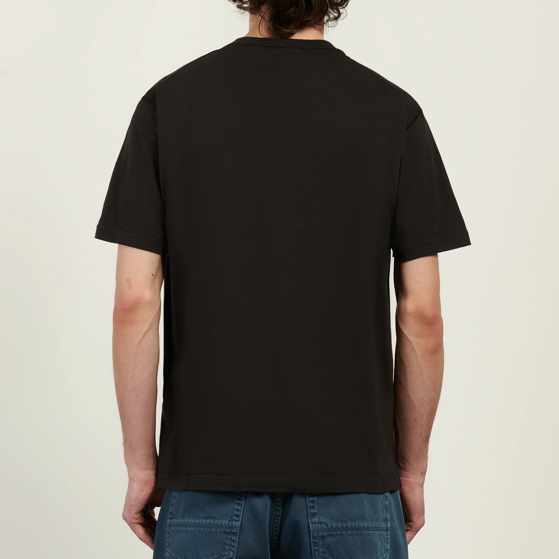 Stone Island Мужская футболка Organic Cotton Jersey Fissato Effect Compass Patch