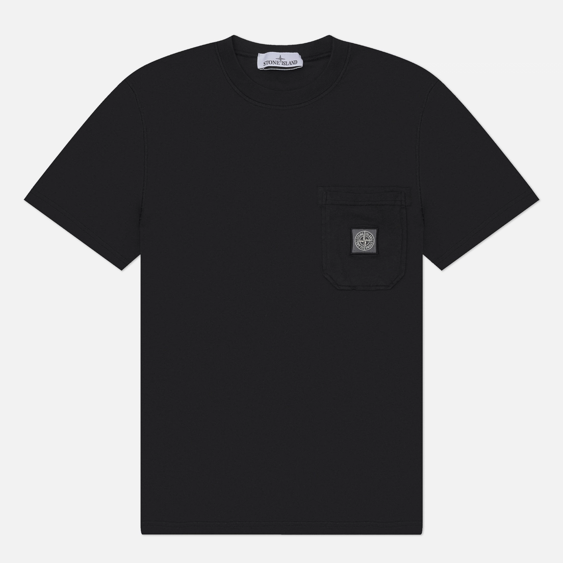 Stone Island Мужская футболка Organic Cotton Jersey Fissato Effect Compass Patch