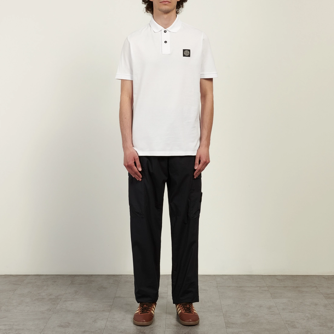 Stone Island Мужское поло Organic Cotton Pique Slim