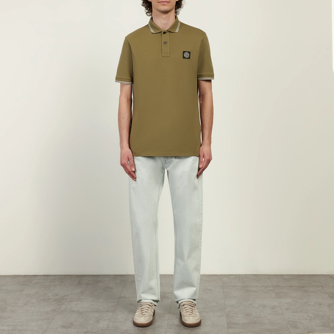 Stone Island Мужское поло Organic Cotton Pique With Stretch Slim