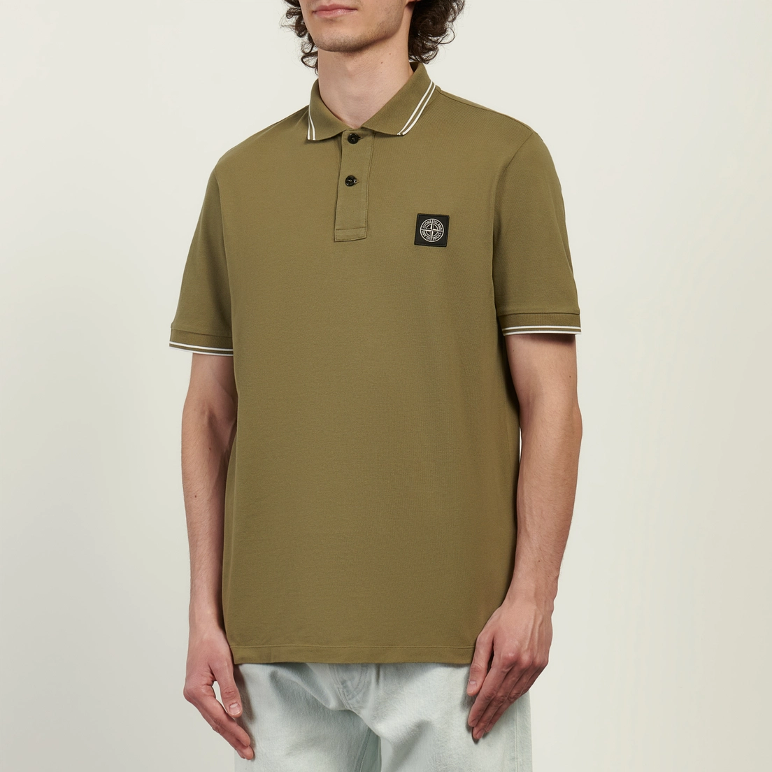 Stone Island Мужское поло Organic Cotton Pique With Stretch Slim