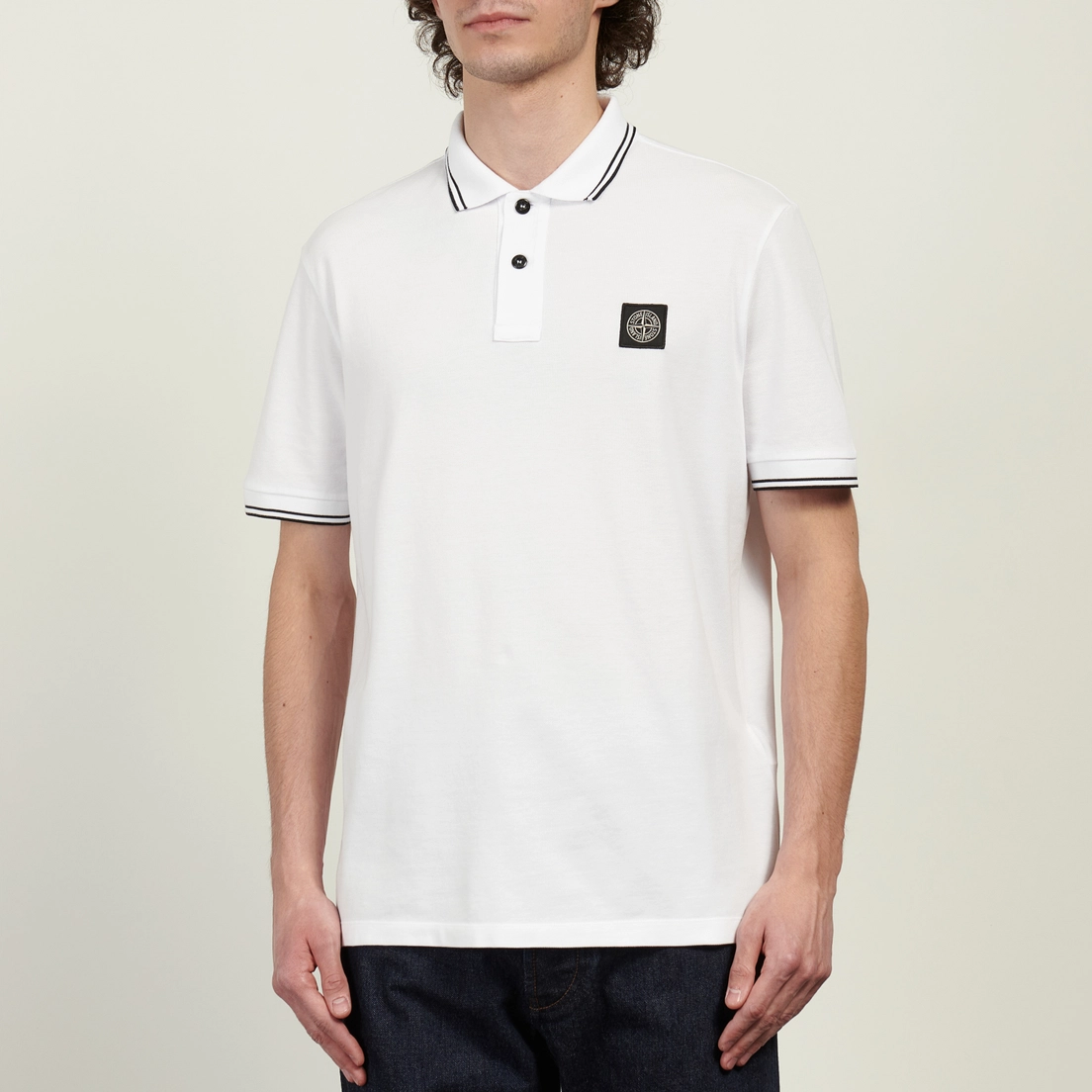 Stone Island Мужское поло Organic Cotton Pique With Stretch Slim