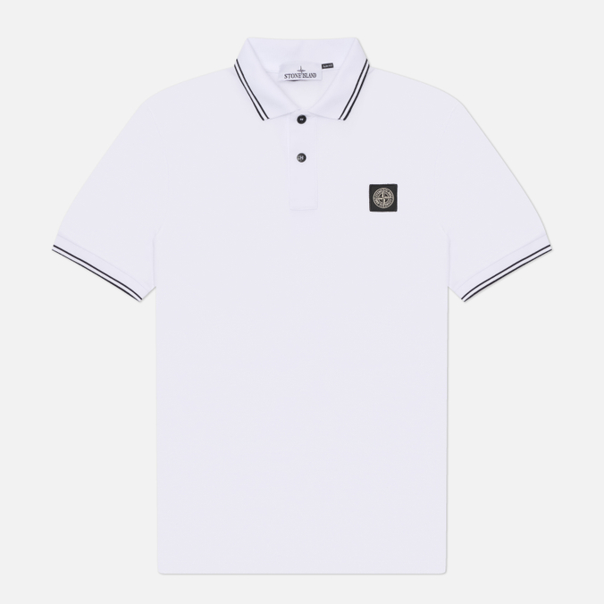 Мужское поло Stone Island Organic Cotton Pique With Stretch Slim