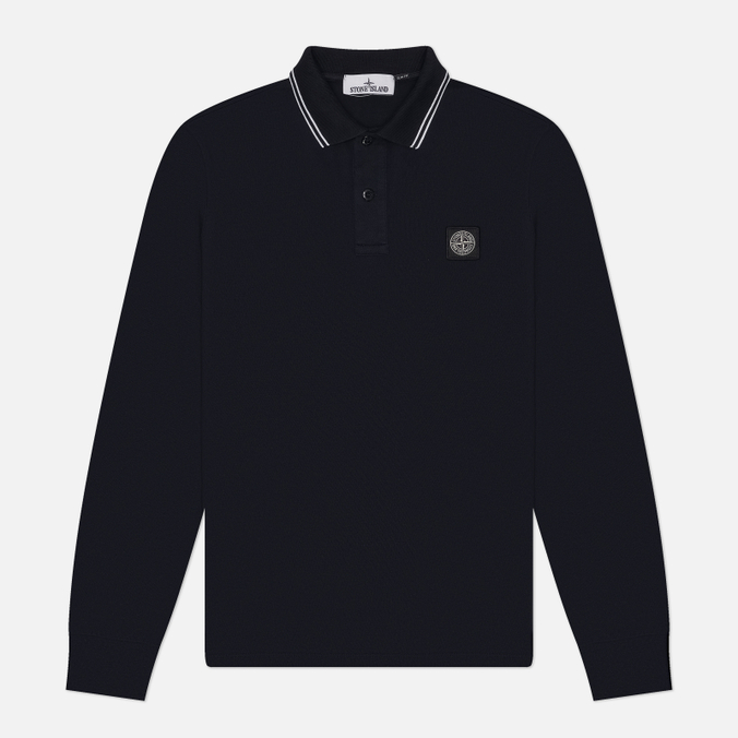 Мужской лонгслив Stone Island Organic Cotton Pique With Stretch Slim Polo