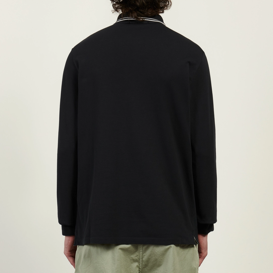 Stone Island Мужской лонгслив Organic Cotton Pique With Stretch Slim Polo