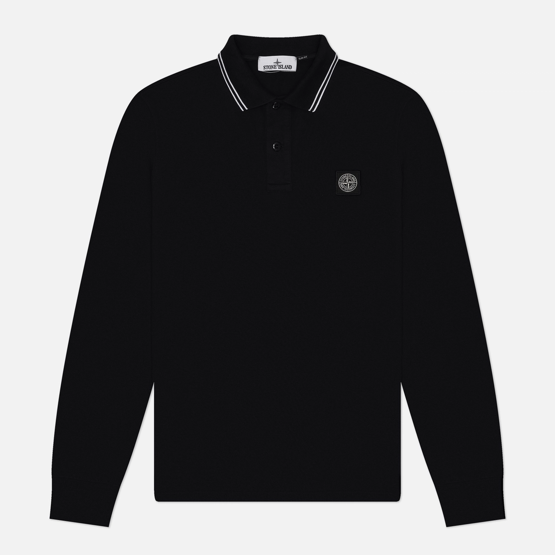 Stone Island Мужской лонгслив Organic Cotton Pique With Stretch Slim Polo