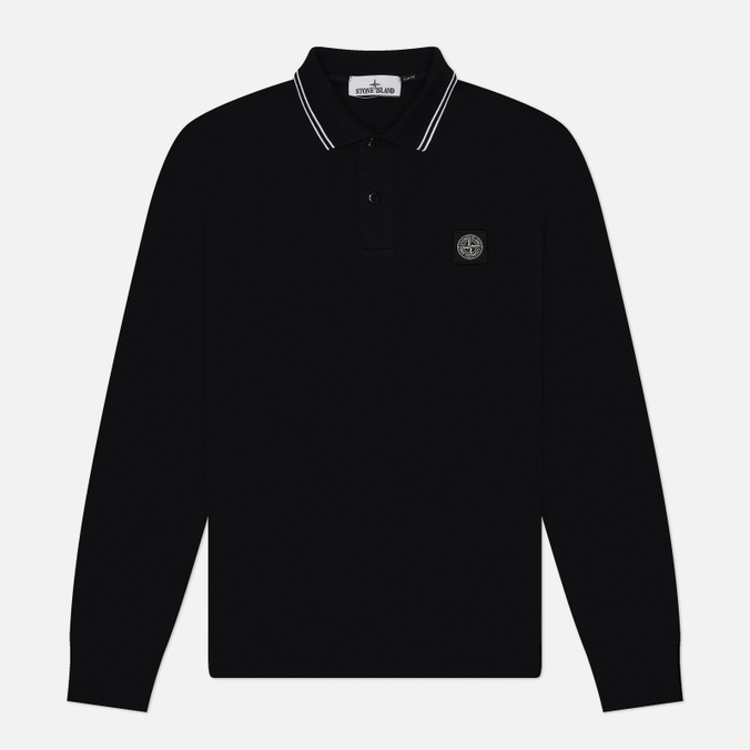 Мужской лонгслив Stone Island Organic Cotton Pique With Stretch Slim Polo