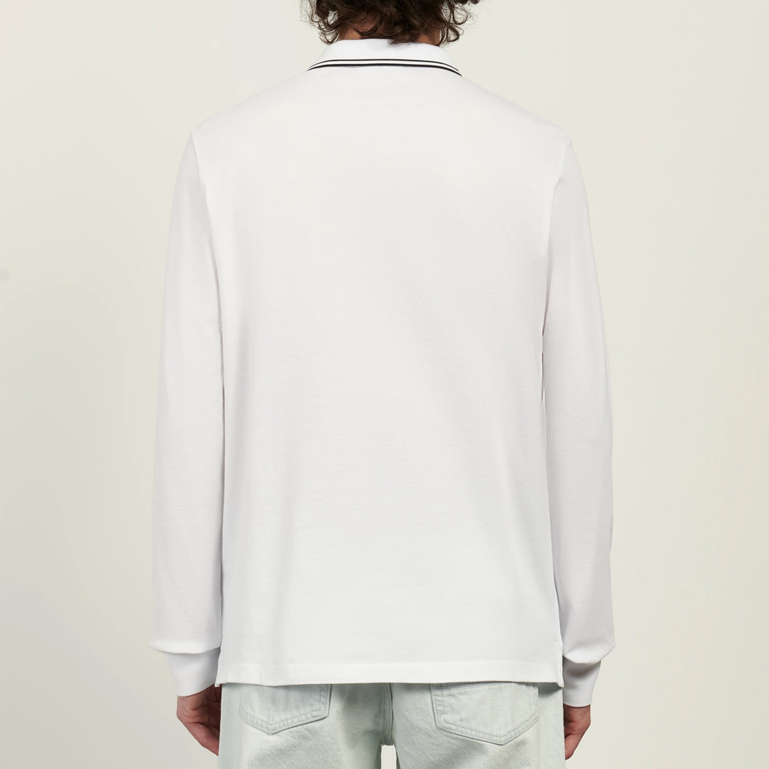 Stone Island Мужской лонгслив Organic Cotton Pique With Stretch Slim Polo