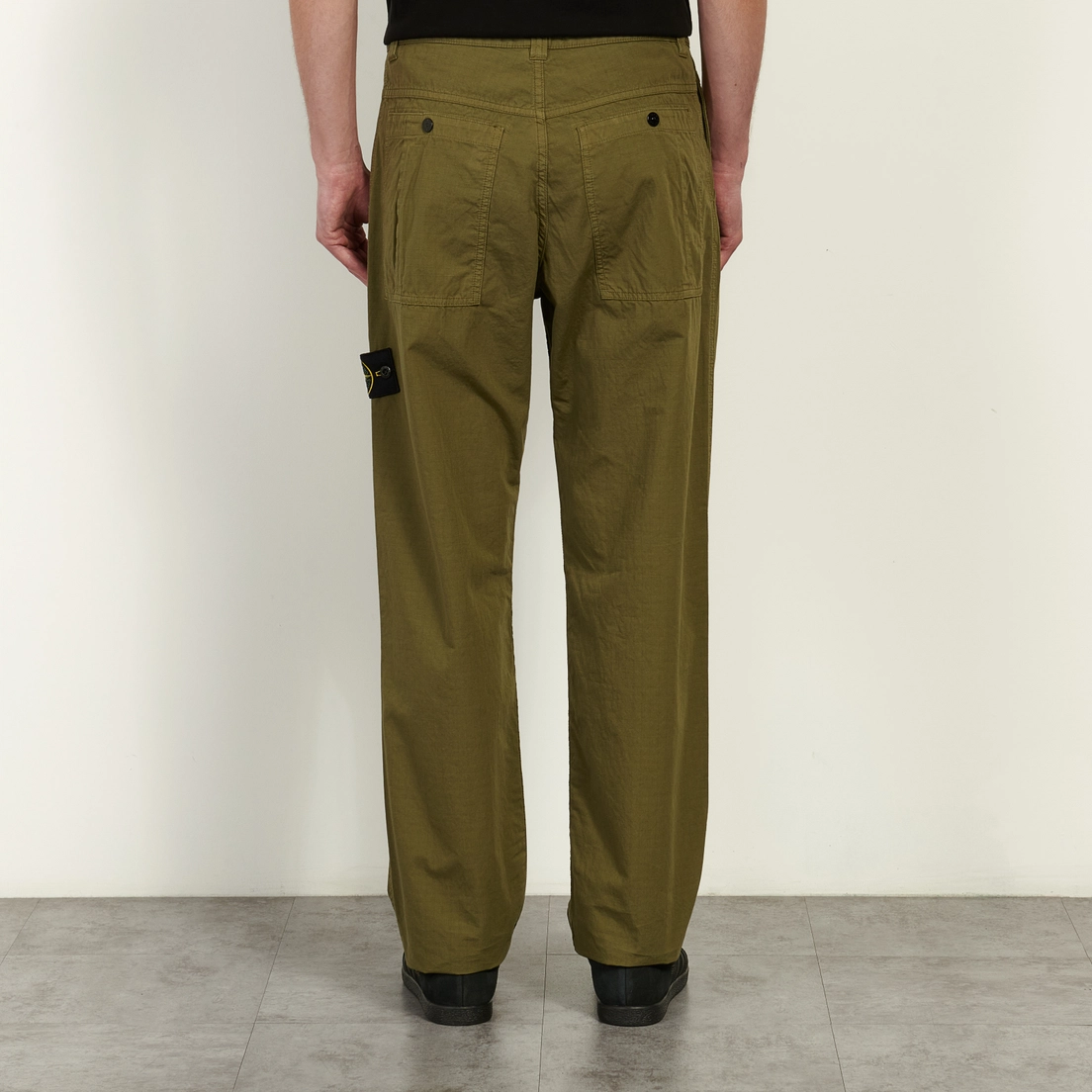 Stone Island Мужские брюки Mercerised Organic Cotton Ripstop Relaxed