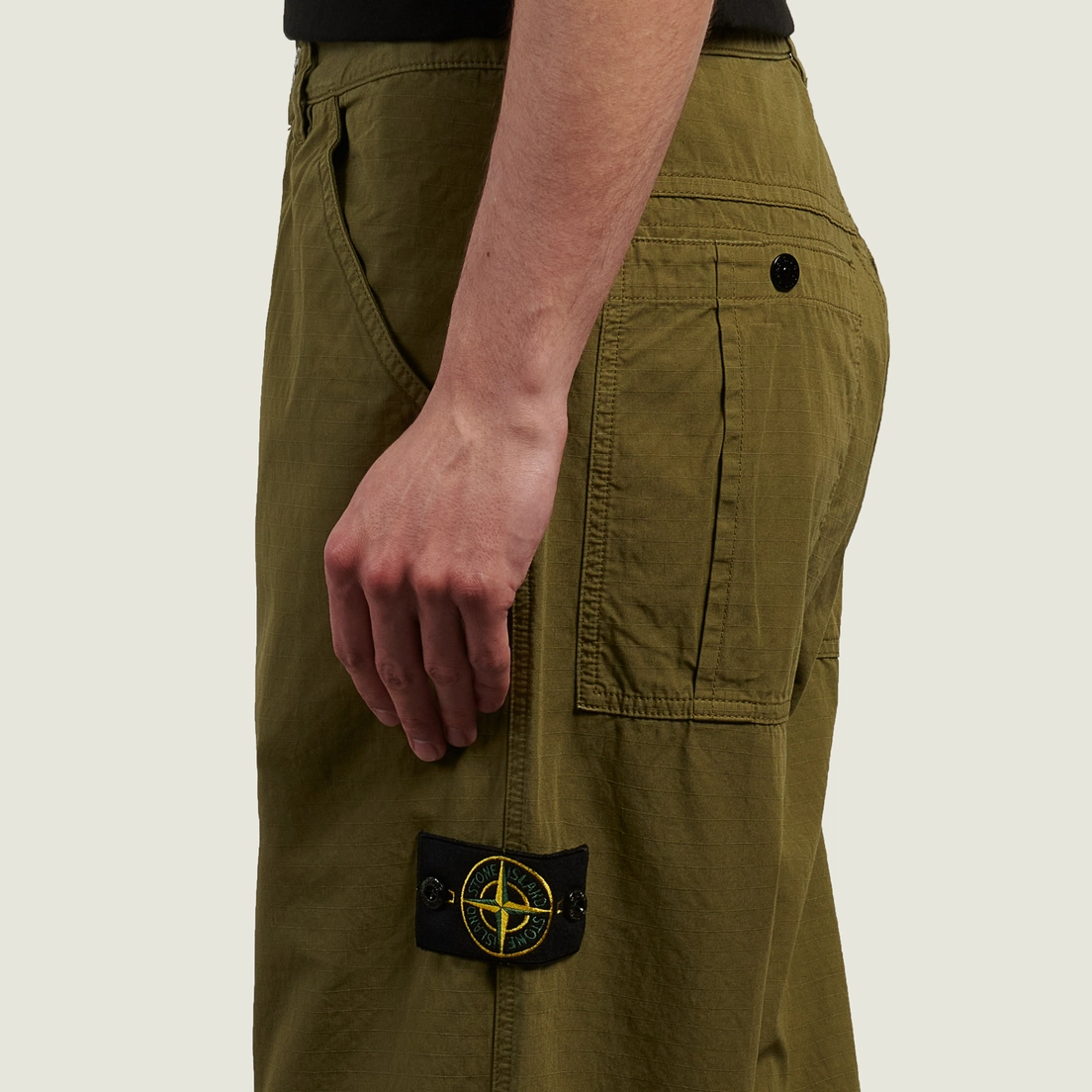 Stone Island Мужские брюки Mercerised Organic Cotton Ripstop Relaxed