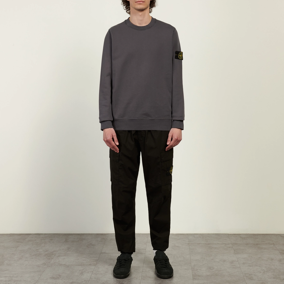 Stone Island Мужские брюки Stretch Cotton Tela Paracadute Regular Tapered Cargo