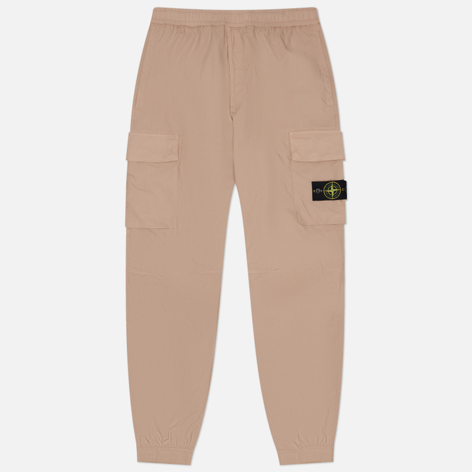 Мужские брюки Stone Island Stretch Cotton Tela Paracadute Regular Tapered Cargo