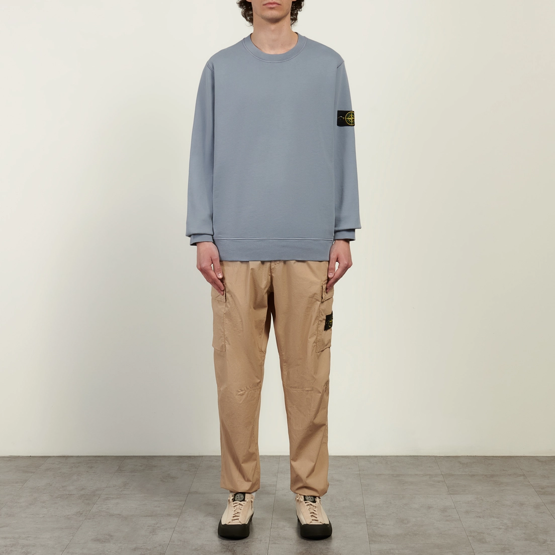 Stone Island Мужские брюки Stretch Cotton Tela Paracadute Regular Tapered Cargo