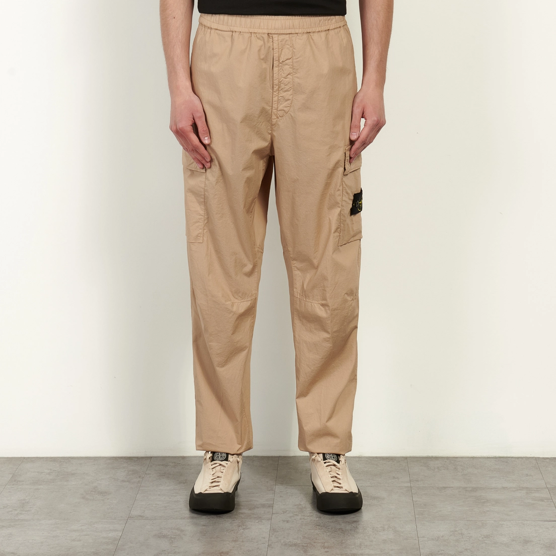 Stone Island Мужские брюки Stretch Cotton Tela Paracadute Regular Tapered Cargo