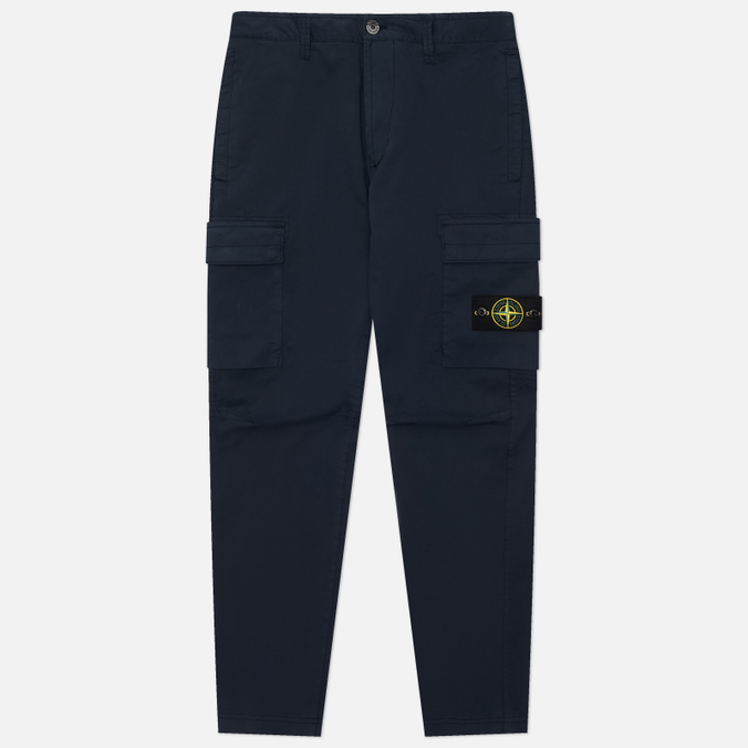 Мужские брюки Stone Island Stretch Organic Cotton Twill Regular Tapered Cargo