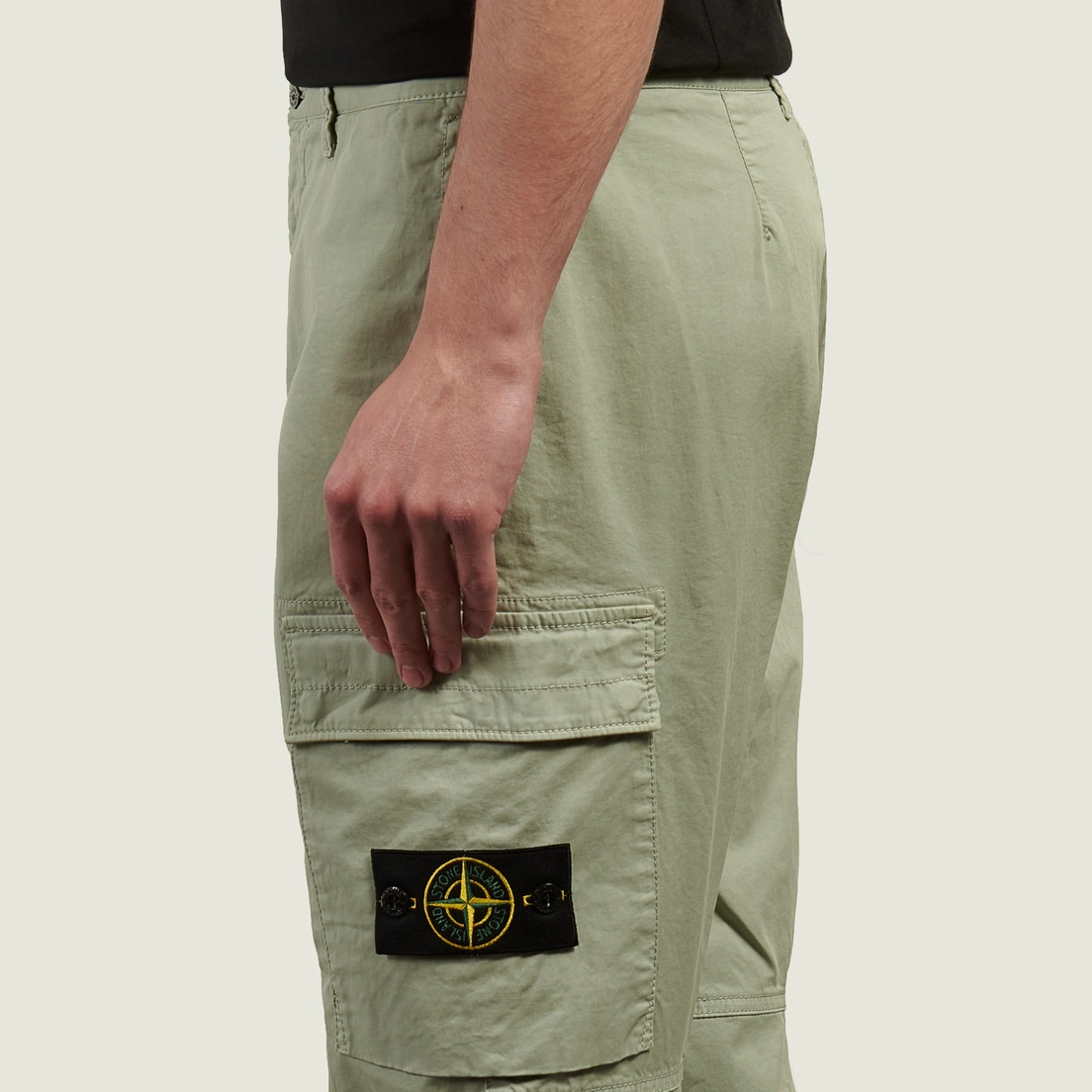 Stone Island Мужские брюки Stretch Organic Cotton Twill Regular Tapered Cargo