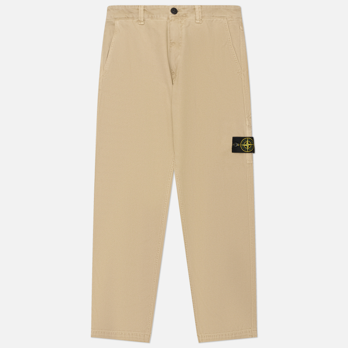 Мужские брюки Stone Island Organic Panama Cotton Old Effect Regular
