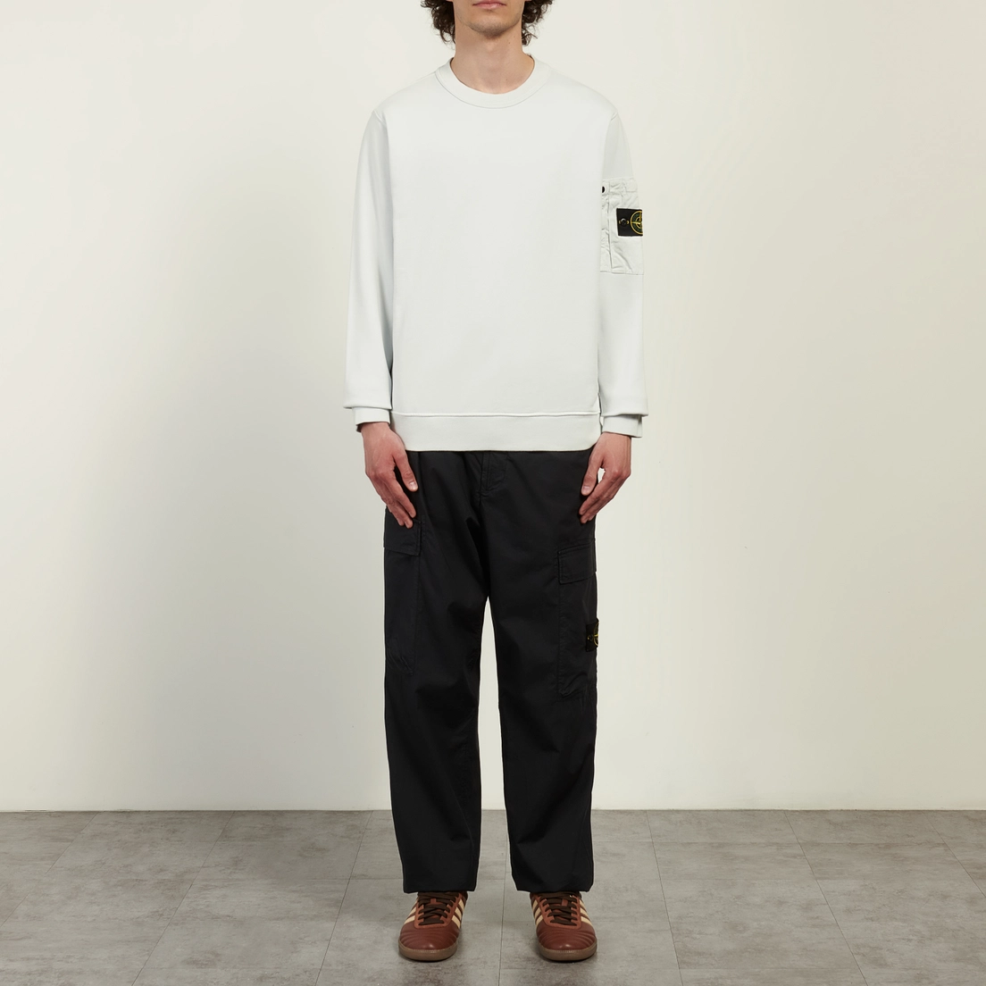 Stone Island Мужские брюки Stretch Cotton Tela Paracadute Loose Cargo