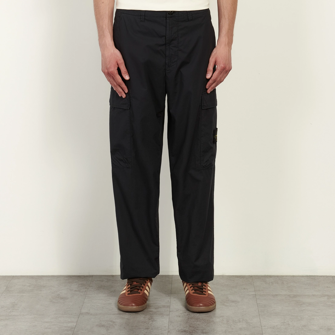 Stone Island Мужские брюки Stretch Cotton Tela Paracadute Loose Cargo
