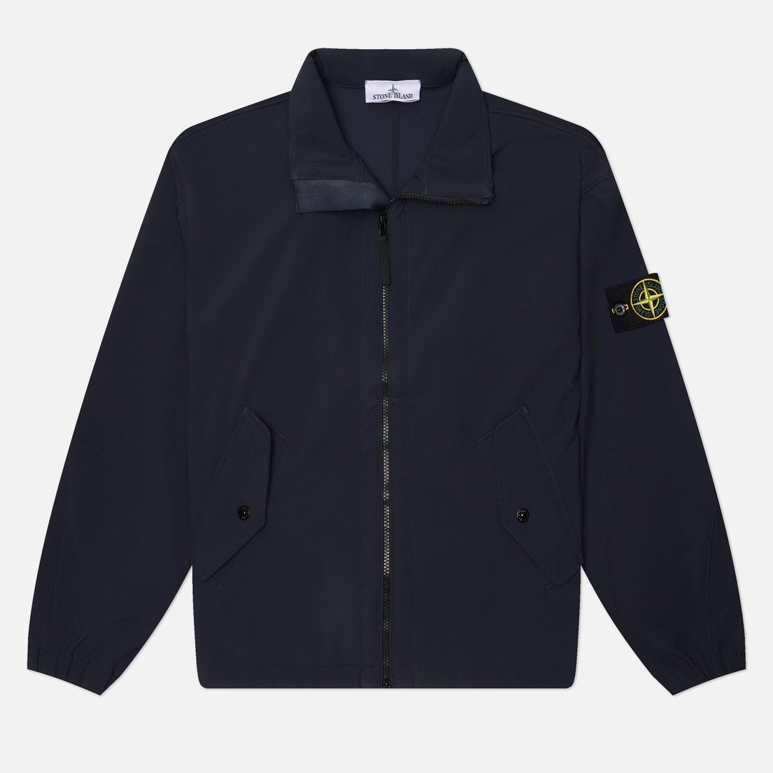Stone Island Мужская куртка ветровка Light Soft Shell-R E.Dye Stand Collar