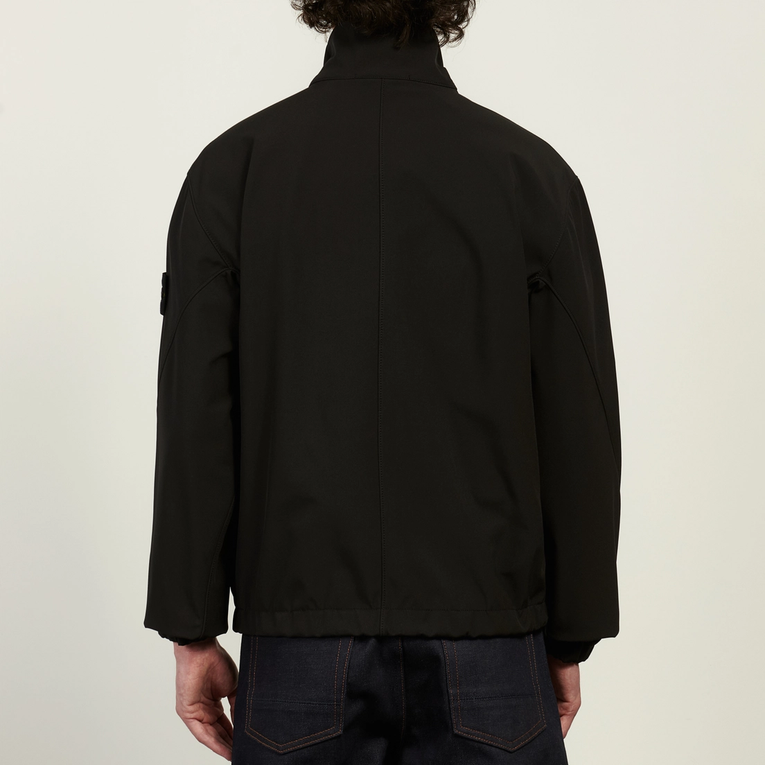 Stone Island Мужская куртка ветровка Light Soft Shell-R E.Dye Stand Collar