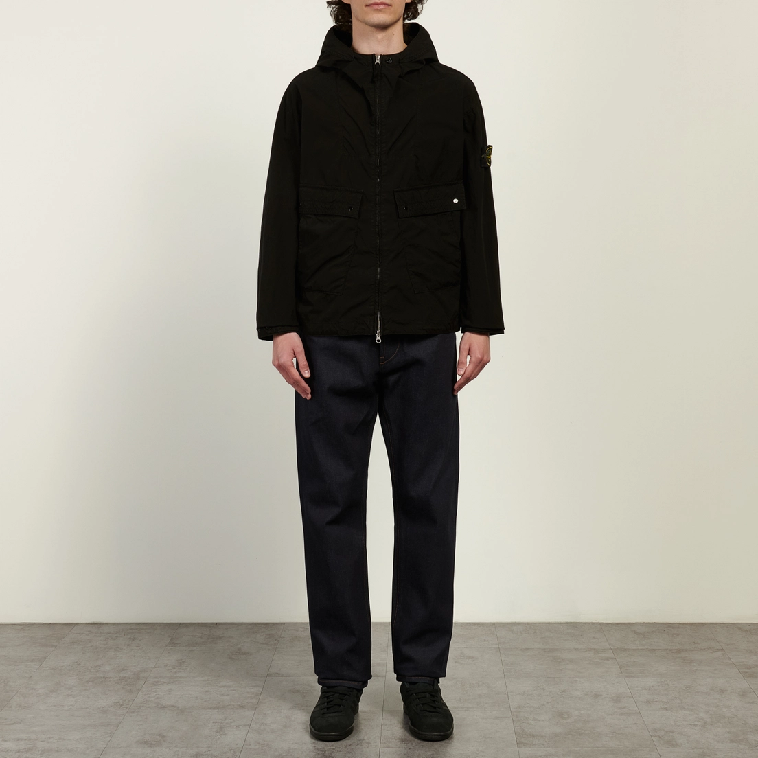 Stone Island Мужская куртка ветровка Light Compact Touch Poly-TC Hooded