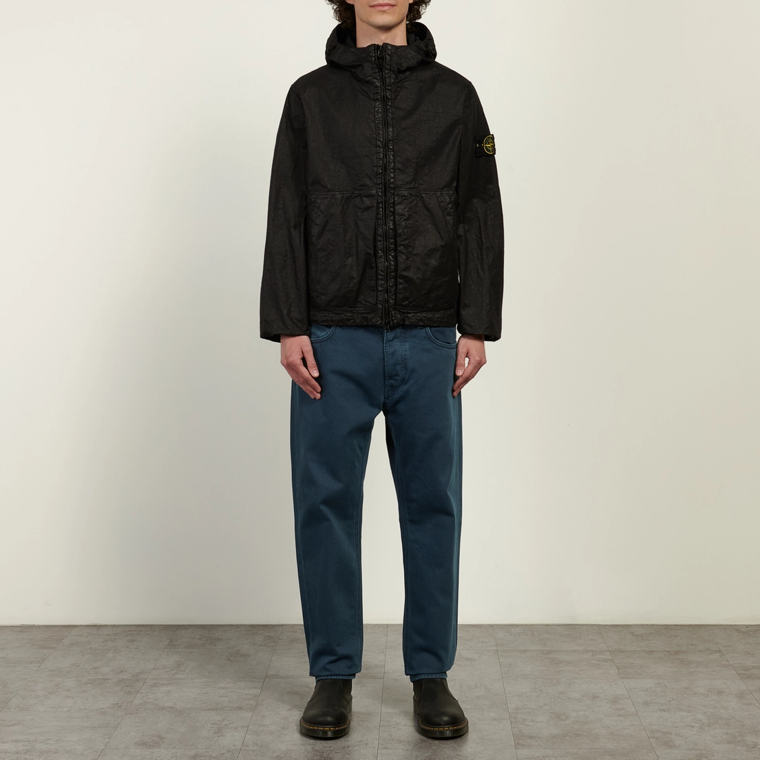 Stone Island Мужская куртка ветровка Organic-Look Nylon Panama-TC