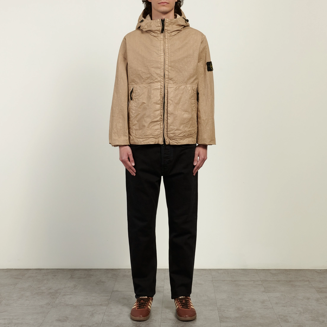Stone Island Мужская куртка ветровка Organic-Look Nylon Panama-TC