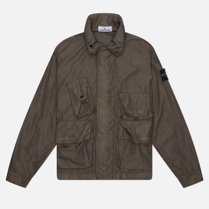 Мужская куртка ветровка Stone Island Cotton Nylon Micro Ripstop Field