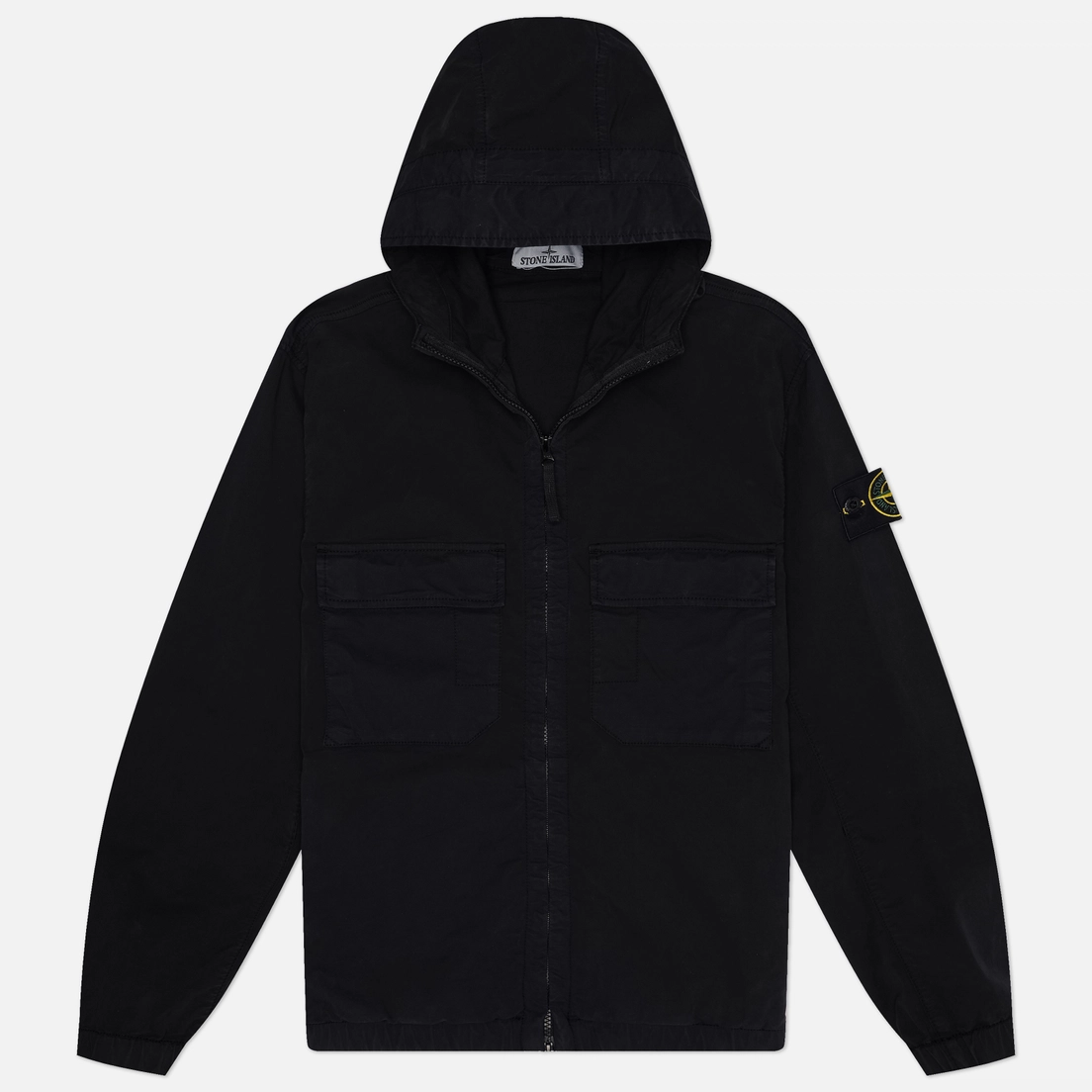 Stone Island Мужская куртка ветровка Stretch Organic Cotton Twill Hooded