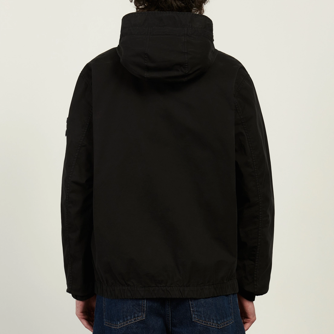 Stone Island Мужская куртка ветровка Stretch Organic Cotton Twill Hooded