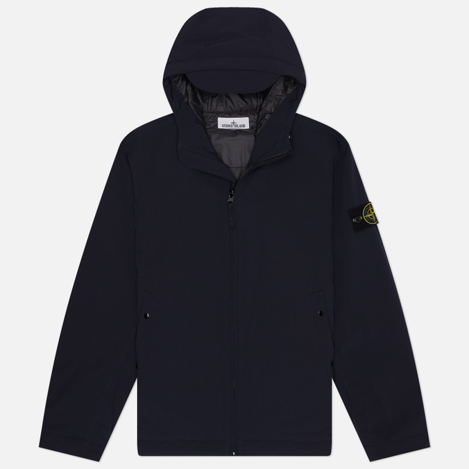 Мужская куртка ветровка Stone Island Soft Shell-R E.Dye Hooded