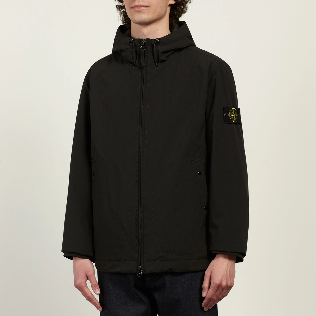 Stone Island Мужская куртка ветровка Soft Shell-R E.Dye Hooded