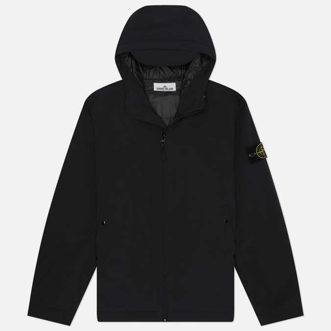 Мужская куртка ветровка Stone Island Soft Shell-R E.Dye Hooded