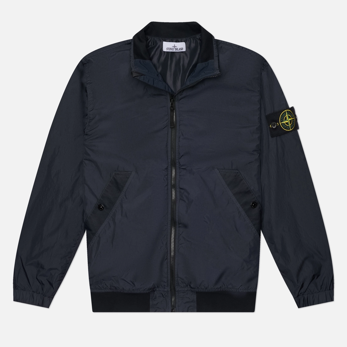 Stone Island Мужская куртка ветровка Crinkle Reps NY Stand Collar
