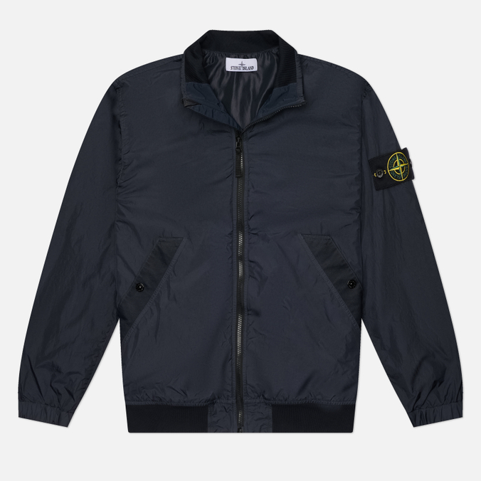 Мужская куртка ветровка Stone Island Crinkle Reps NY Stand Collar