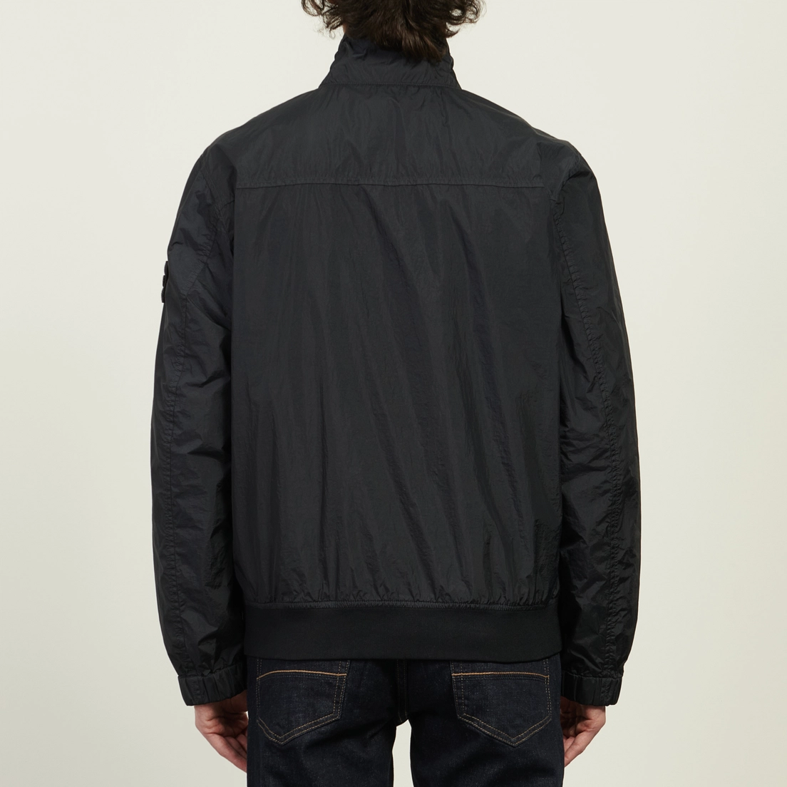 Stone Island Мужская куртка ветровка Crinkle Reps NY Stand Collar