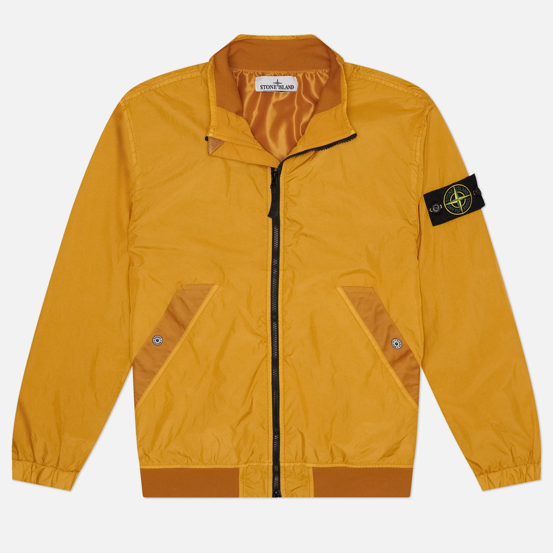 Stone Island Мужская куртка ветровка Crinkle Reps NY Stand Collar