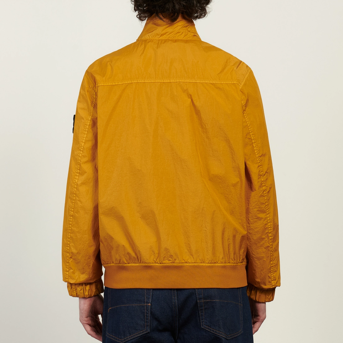 Stone Island Мужская куртка ветровка Crinkle Reps NY Stand Collar