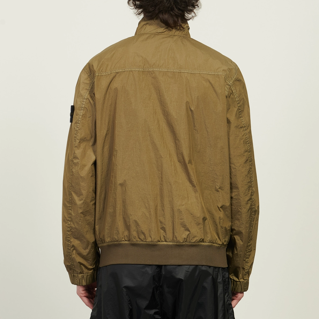 Stone Island Мужская куртка ветровка Crinkle Reps NY Stand Collar