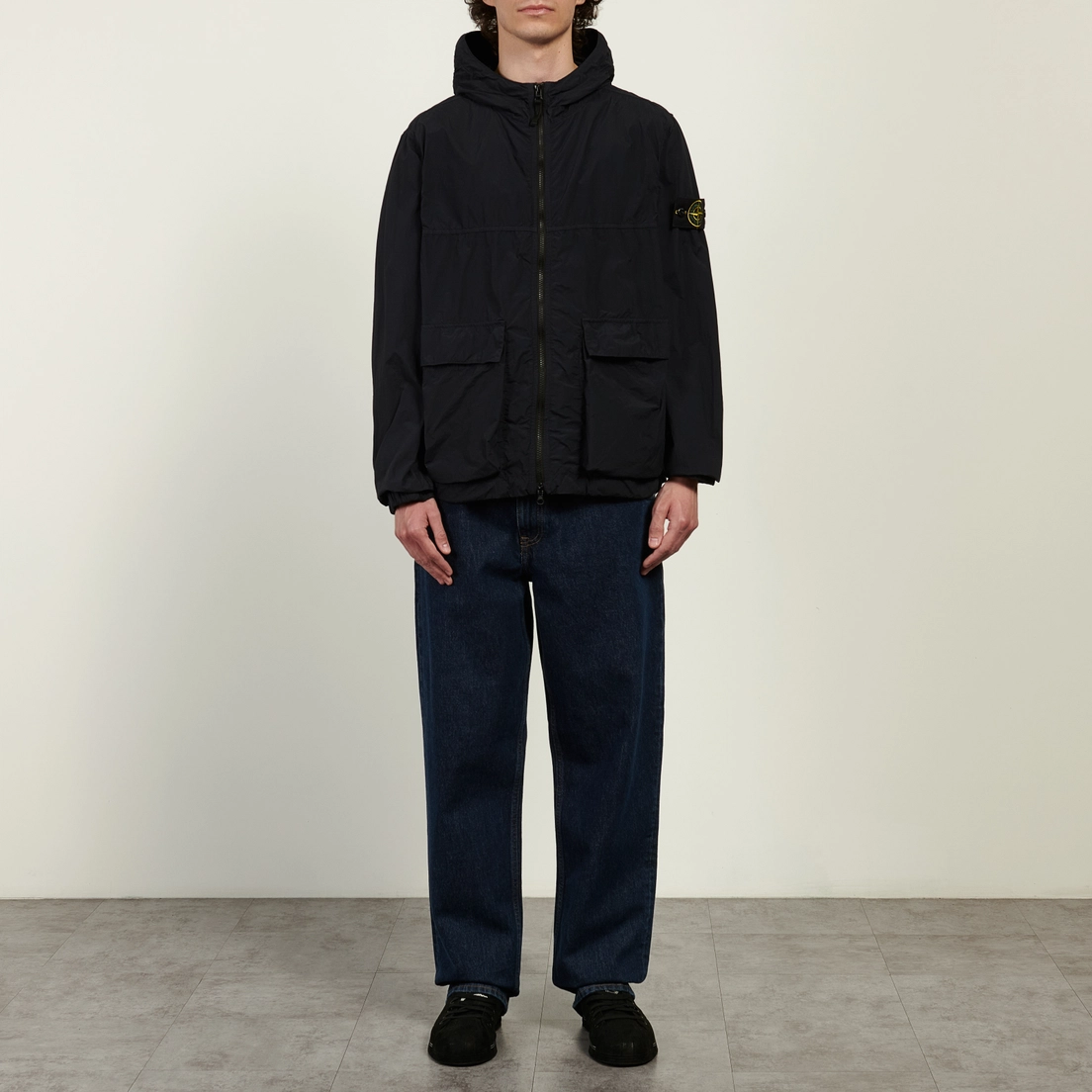 Stone Island Мужская куртка ветровка Nylon Smerigliato-TC Hooded