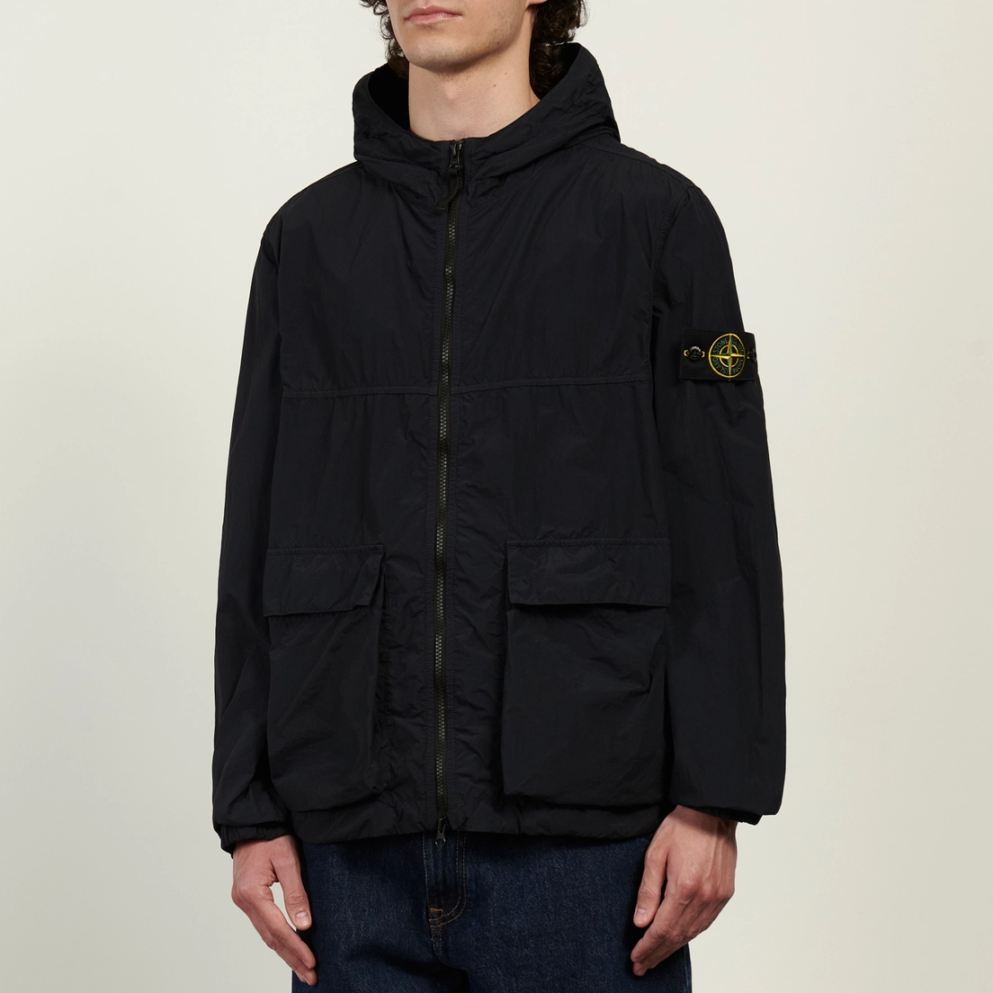 Stone Island Мужская куртка ветровка Nylon Smerigliato-TC Hooded