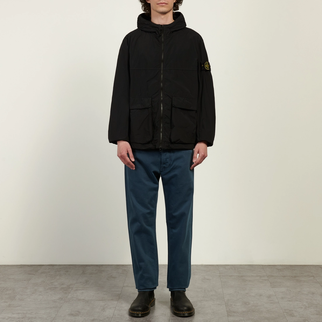 Stone Island Мужская куртка ветровка Nylon Smerigliato-TC Hooded