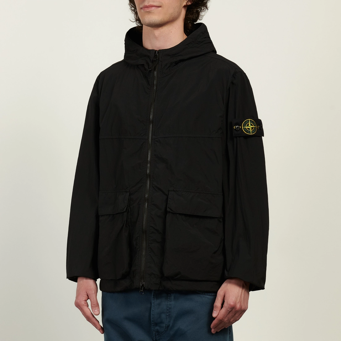 Stone Island Мужская куртка ветровка Nylon Smerigliato-TC Hooded