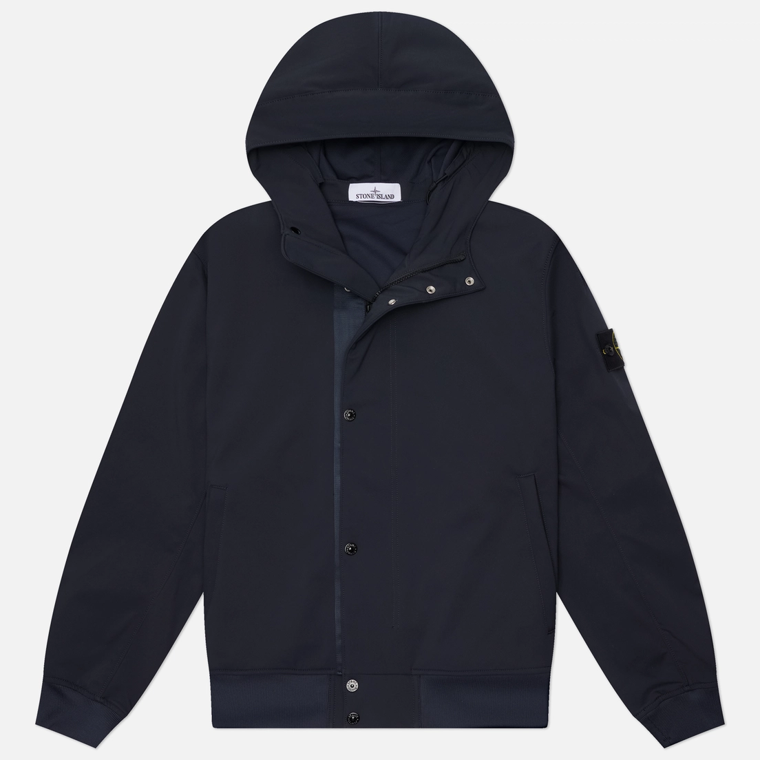 Stone Island Мужская куртка ветровка Light Soft Shell-R E.Dye Waterless Color System