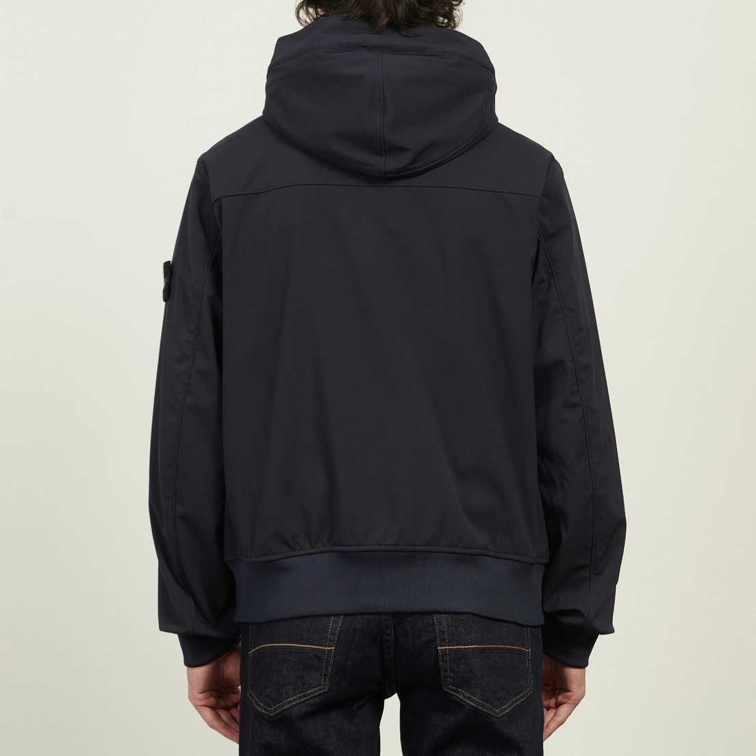 Stone Island Мужская куртка ветровка Light Soft Shell-R E.Dye Waterless Color System