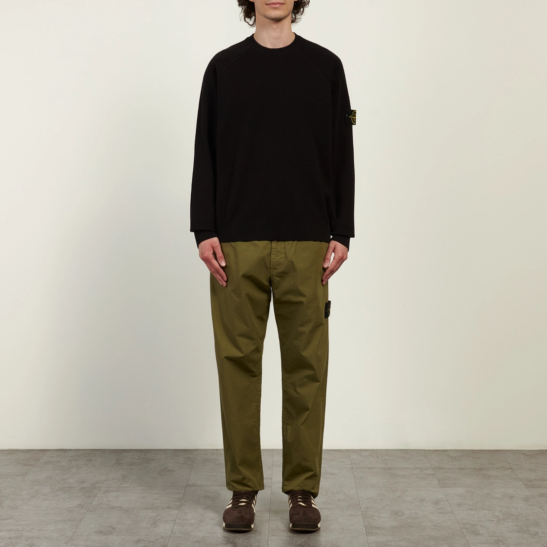 Stone Island Мужской свитер Light Raw Hand Organic Cotton Loose